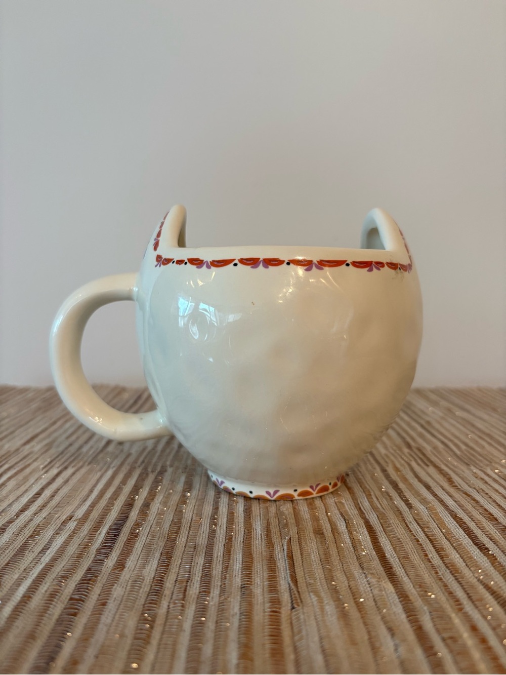 Cat Face Mug with Ears - Picture 2 of 6